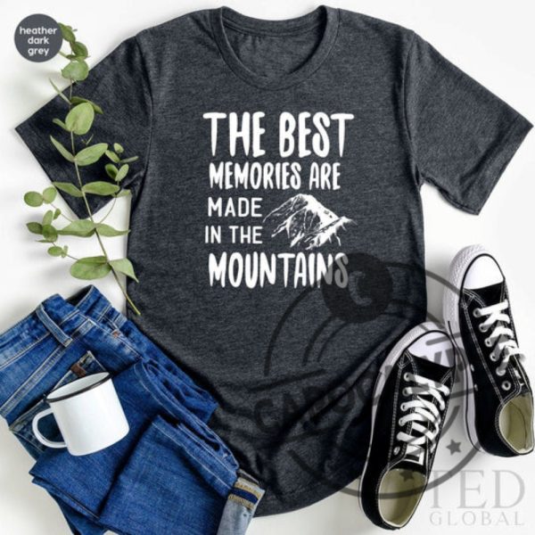 Mountains T Shirt Adventure T Shirt Hiker Friends TShirt Best Memories Shirt Hiking Shirt Gift For Travel Lover Mens Trip Tees capocalypse.com 2