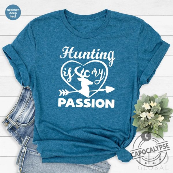 Deer Hunters T Shirt Buckin Dad T Shirt Hunting Is My Passion T Shirt Fathers Day Gifts Wildlife Lover Shirt Hunting Shirt capocalypse.com 3