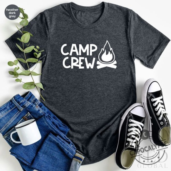 Camp Crew Shirt Camping Shirt Custom Camp Shirt Hiking Shirt Gift For Campers Camping Gift Nature Lover Shirt Camping Buddies Shirt capocalypse.com 2