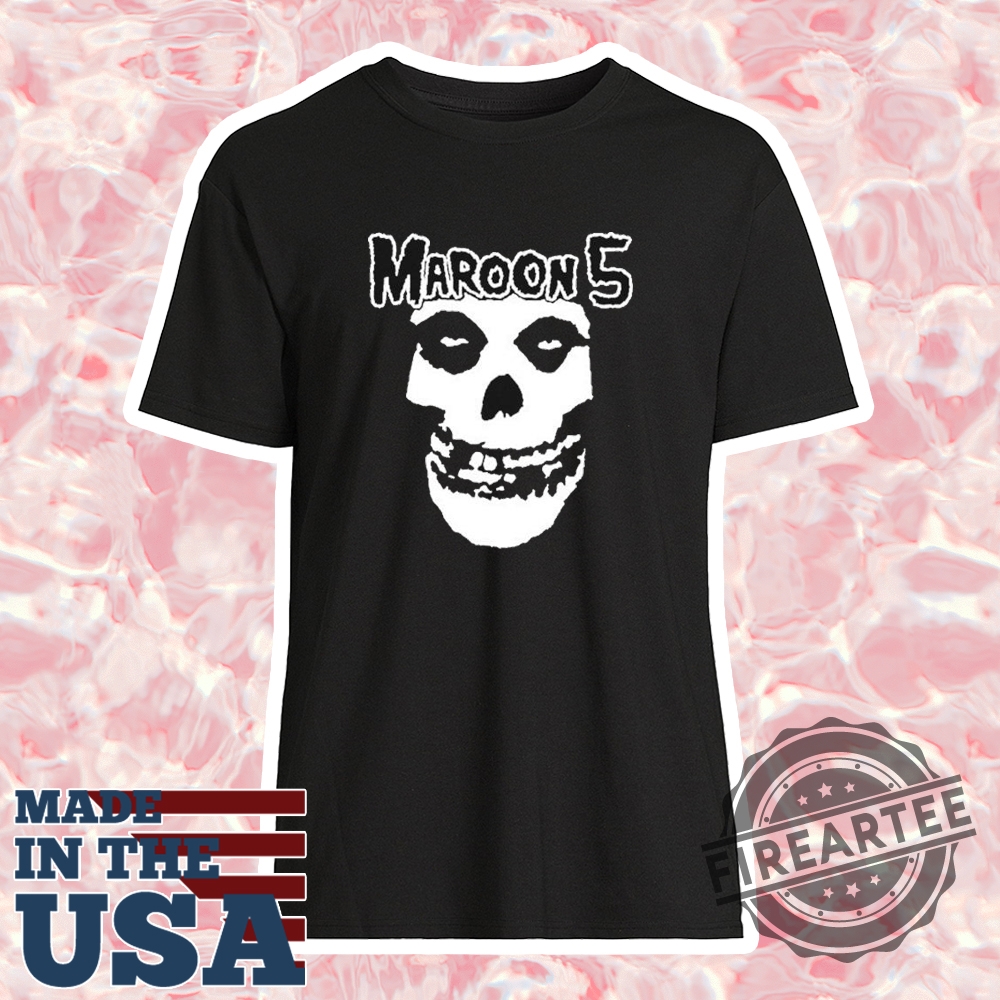 Official Maroon 5 X Misfits Tshirt fireartee 1 1 1