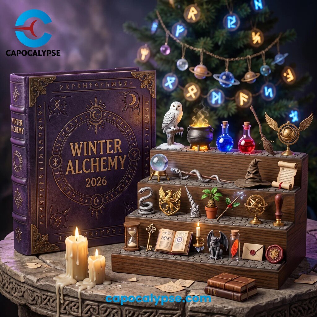 Winter Alchemy 2026 Advent Calendar Book With Decorative Shelf Display Props