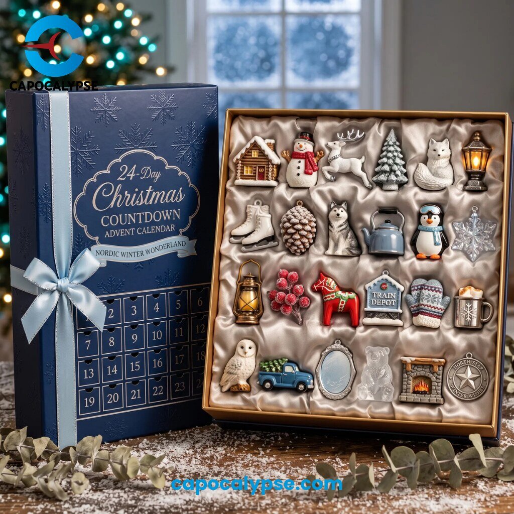 Nordic Winter Wonderland 24-Day Christmas Countdown Advent Calendar