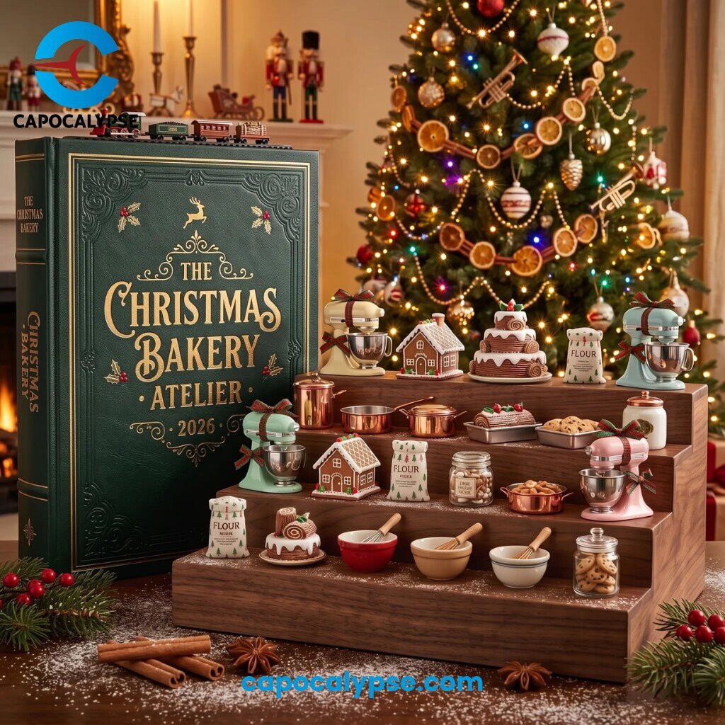The Christmas Bakery Atelier 2026 Book With Miniature Kitchen Display Shelf