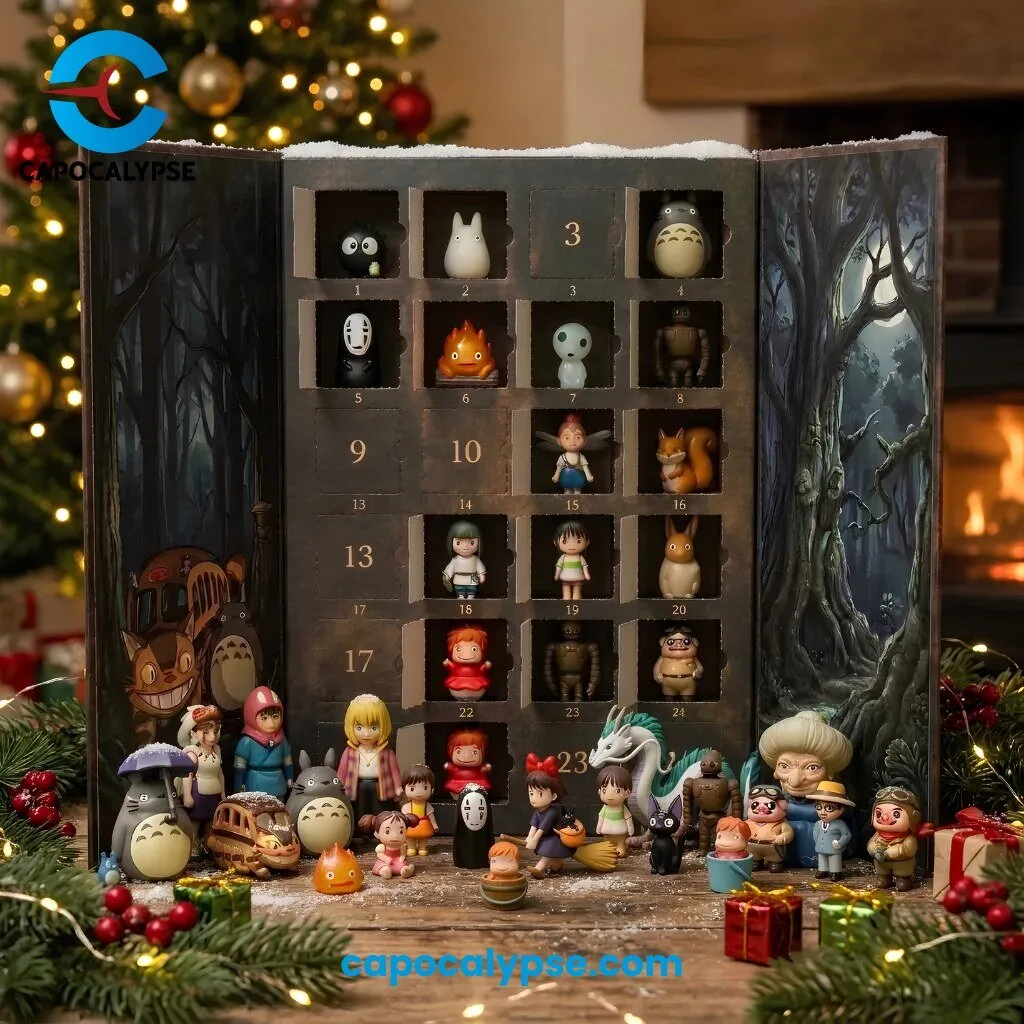 Studio Ghibli 24-Day Advent Calendar With 24 Collectible Character Figurines