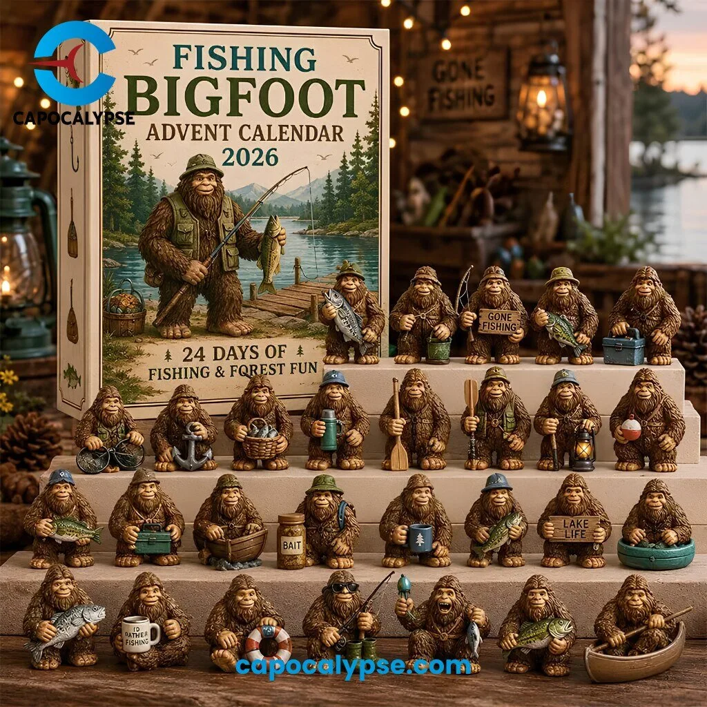 Fishing Bigfoot 2026 Advent Calendar 24 Collectible Figurines