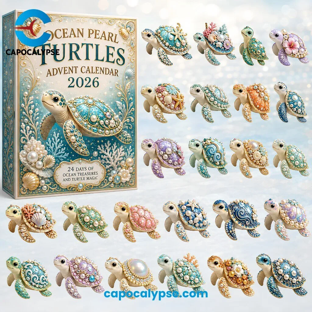 Ocean Pearl Turtles Advent Calendar 2026 24 Collectible Figurines