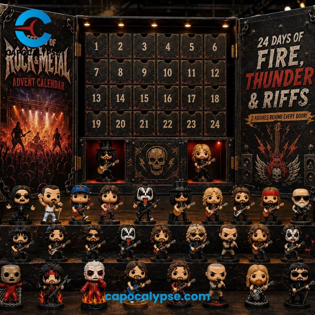 Days of Rock and Metal Advent Calendar 24 Days 48 Collectible Musician Figurines