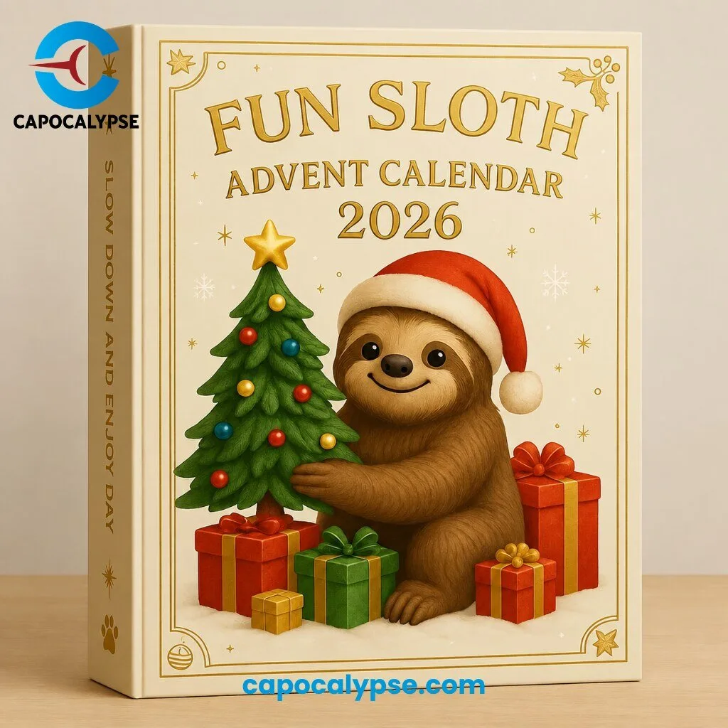 Fun Sloth Advent Calendar 2026 24 Collectible Sloth Figurines