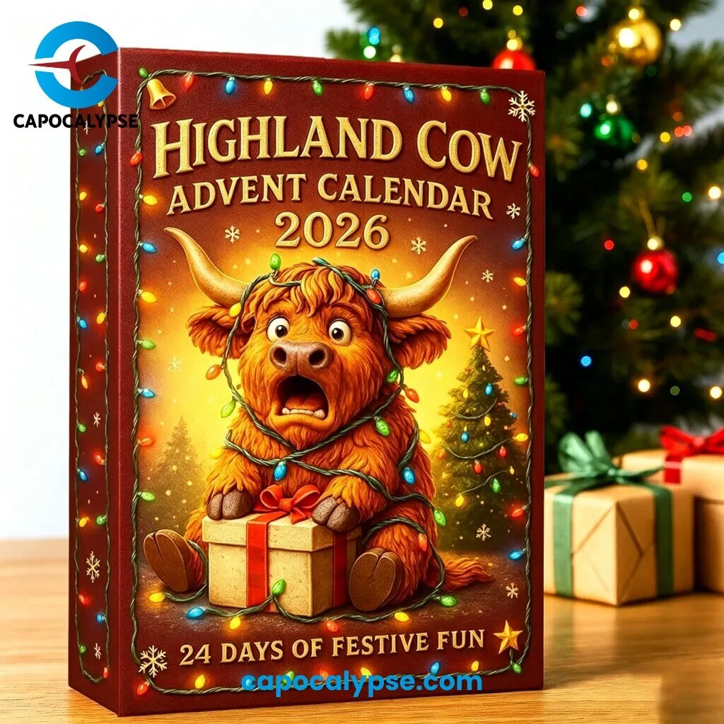 Highland Cow Advent Calendar 2026 With 24 Collectible Character Charms Scottish Highlands Theme