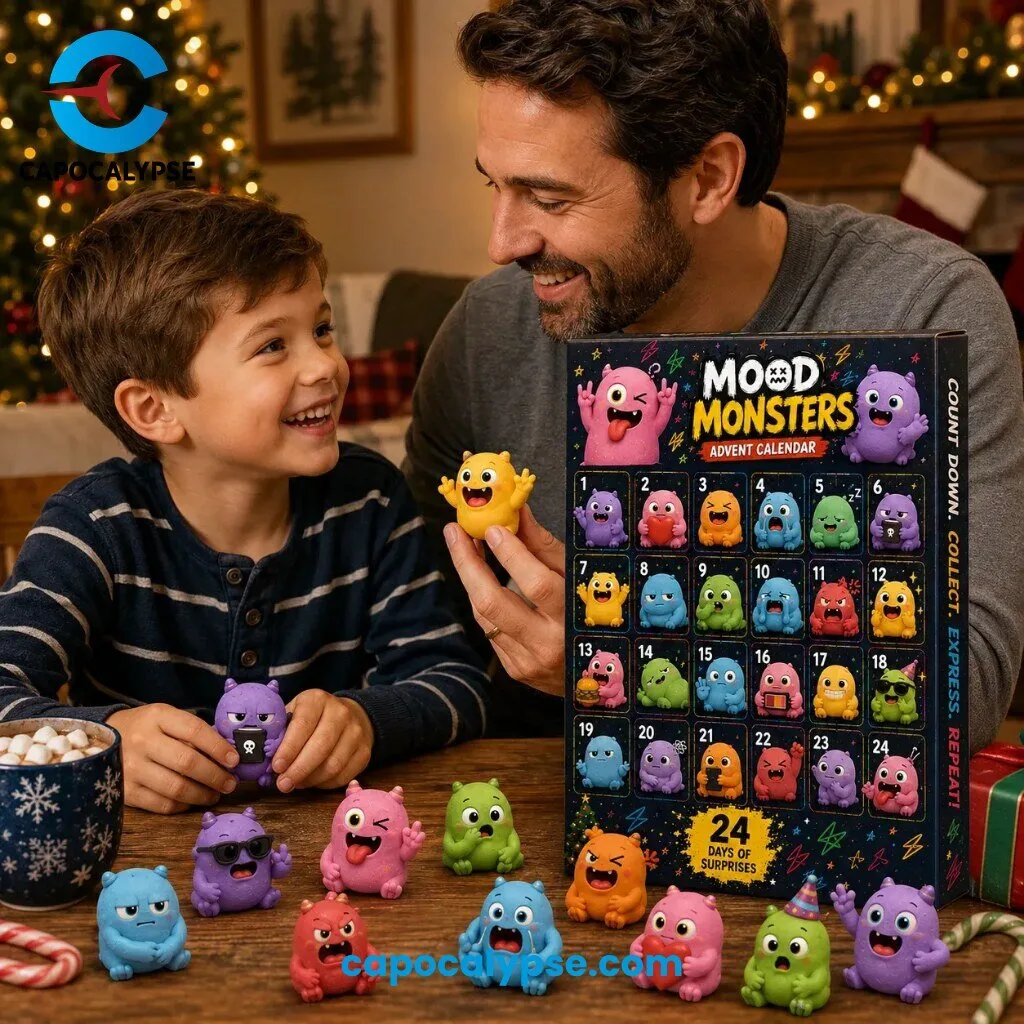 Mood Monsters Advent Calendar 24 Collectible Figure Set
