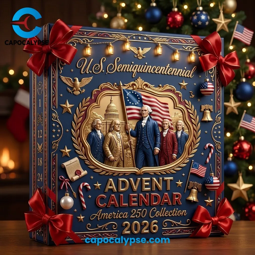 U.S. Semiquincentennial Advent Calendar America 250 Collection 2026 24 Historical Figures