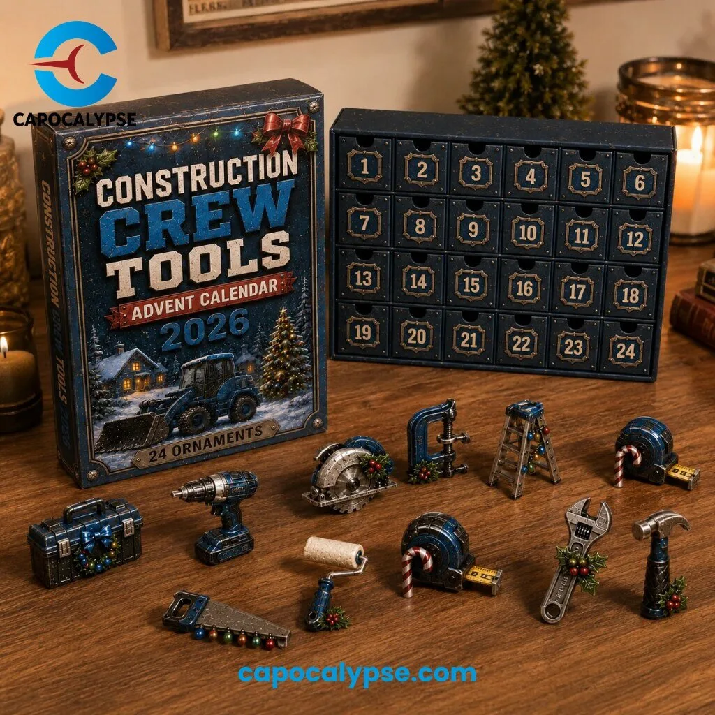 Construction Crew Tools Advent Calendar 2026 24 Tool Ornaments