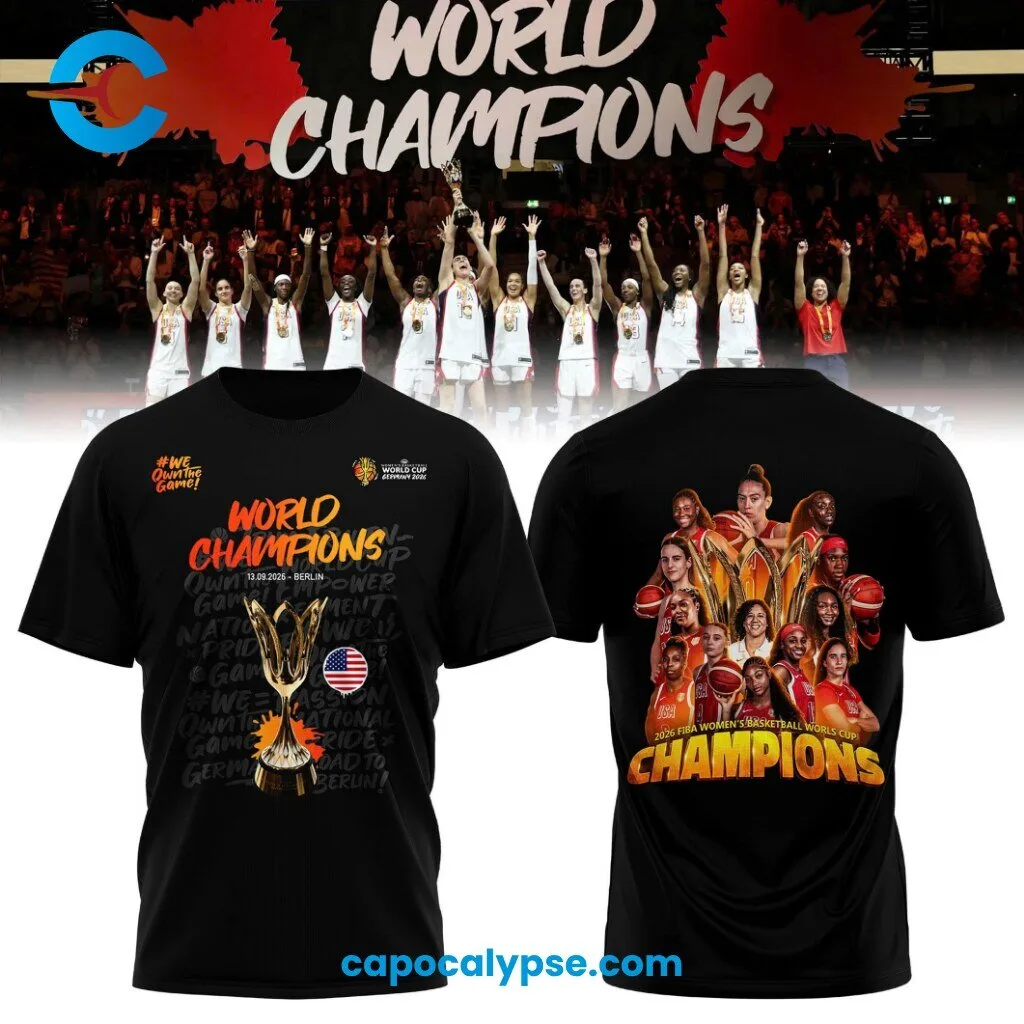 USA Womens Basketball World Cup 2026 Champions T-Shirt