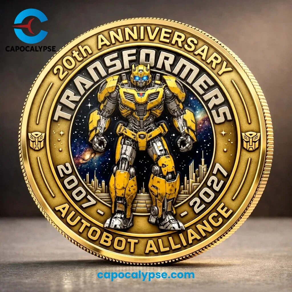 Transformers 20th Anniversary Bumblebee Autobot Alliance Challenge Coin