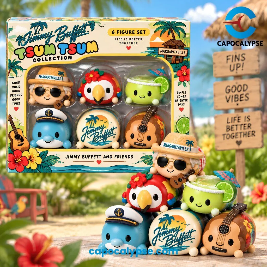 Jimmy Buffett Tsum Tsum Collection 6 Figure Set