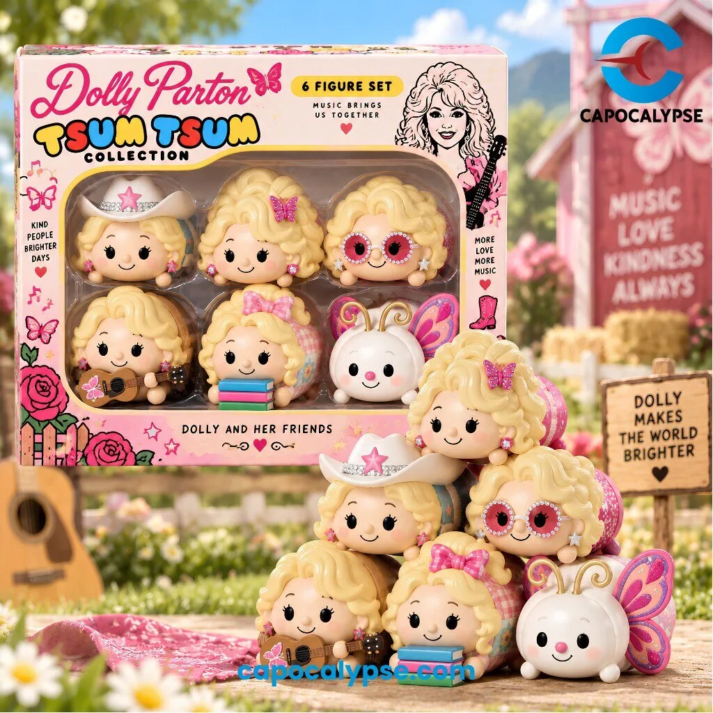 Dolly Parton Tsum Tsum Collection 6 Figure Set