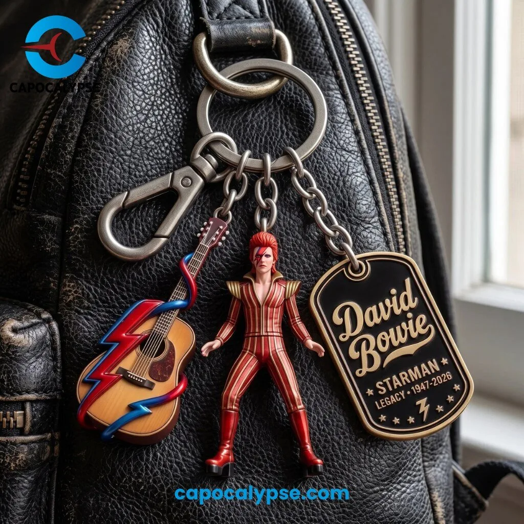 David Bowie Starman Legacy Multi-Charm Keychain