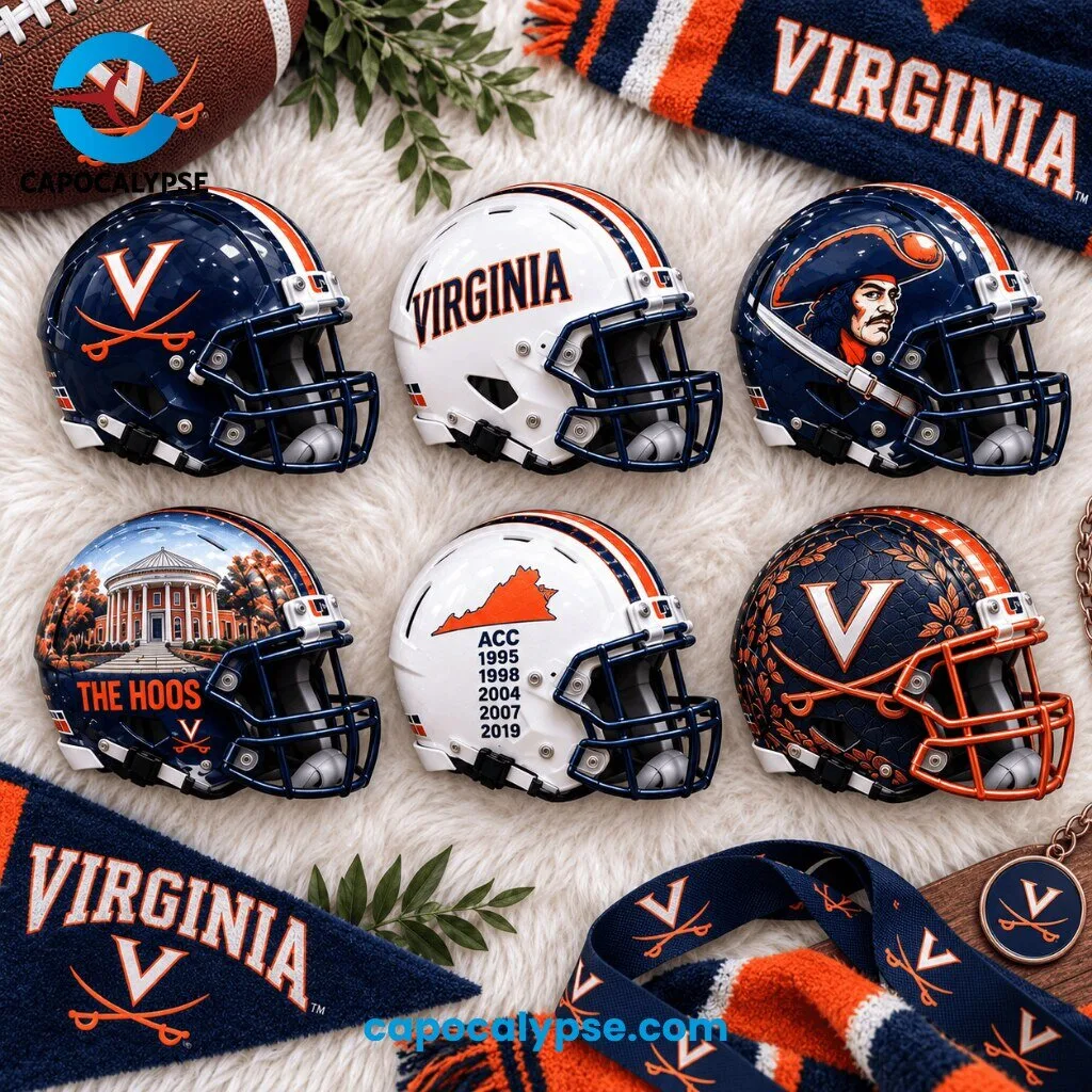 Virginia Cavaliers Ultimate 6 Mini Helmet Collector Set Hoos Rise