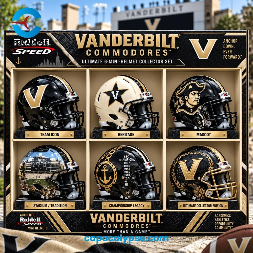 Vanderbilt Commodores Ultimate 6-Mini-Helmet Collector Set
