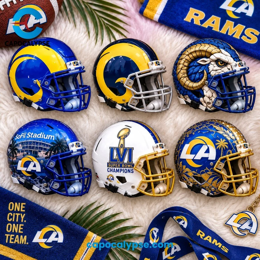 Los Angeles Rams Ultimate 6-Mini-Helmet Collector Set