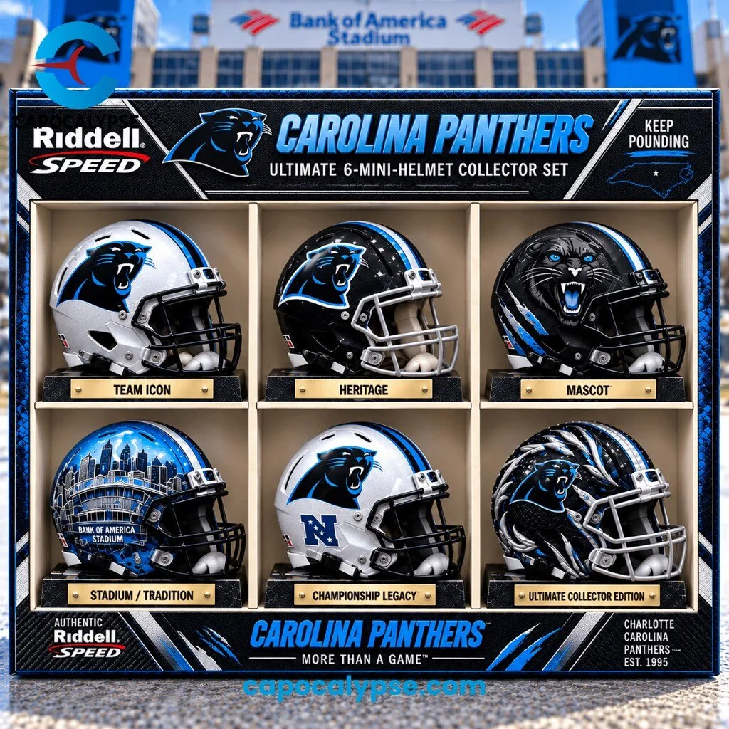 Carolina Panthers Ultimate 6-Mini-Helmet Collector Set