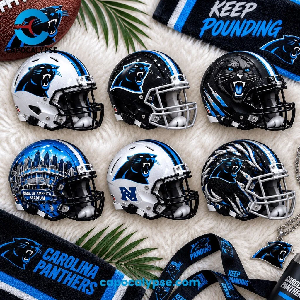 Carolina Panthers Ultimate 6-Mini-Helmet Collector Set