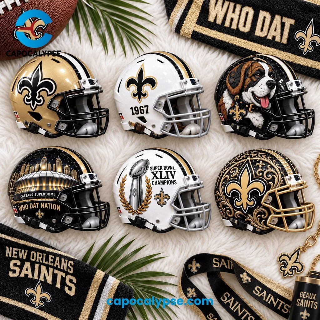 New Orleans Saints Ultimate 6-Mini-Helmet Collector Set