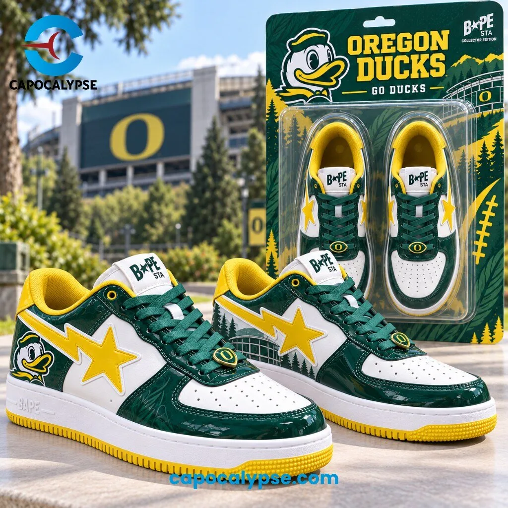 Oregon Ducks Bape Sta Collector Sneaker