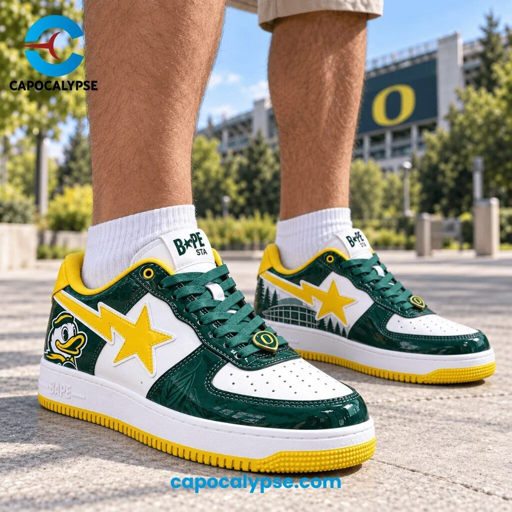 Oregon Ducks Bape Sta Collector Sneaker