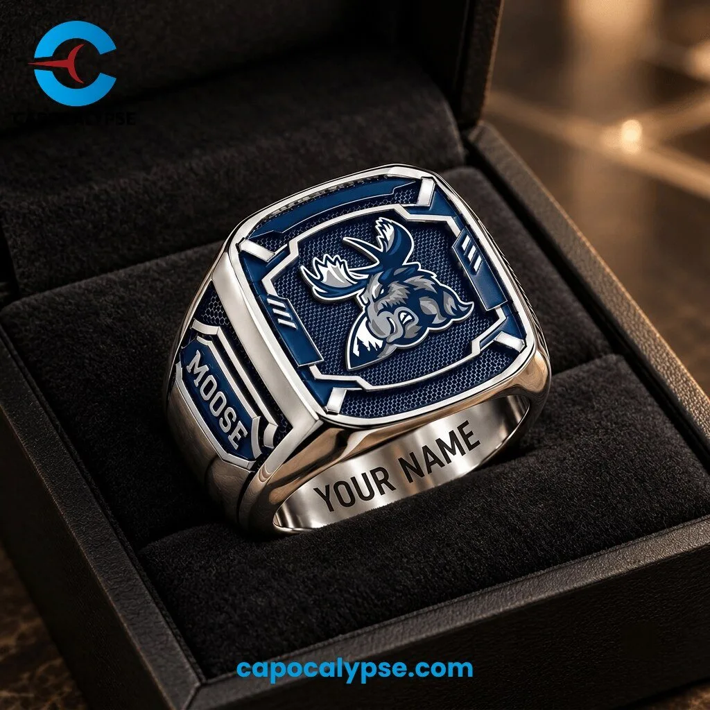 Dallas Stars Personalized Championship Ring Silver Stars Custom Name