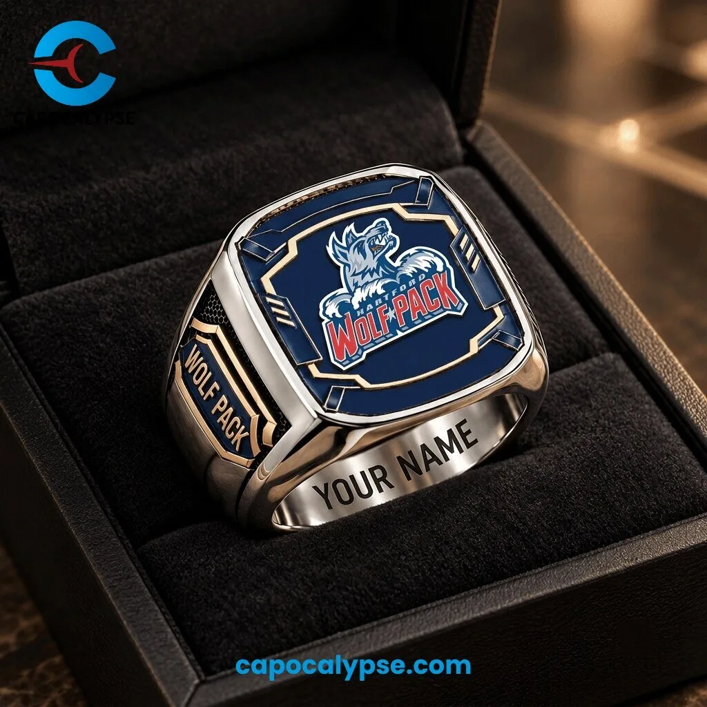 Manitoba Moose Personalized Championship Ring Wolfpack Custom Name