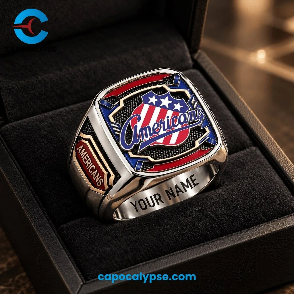 Chicago Americans Personalized Championship Ring Custom Name