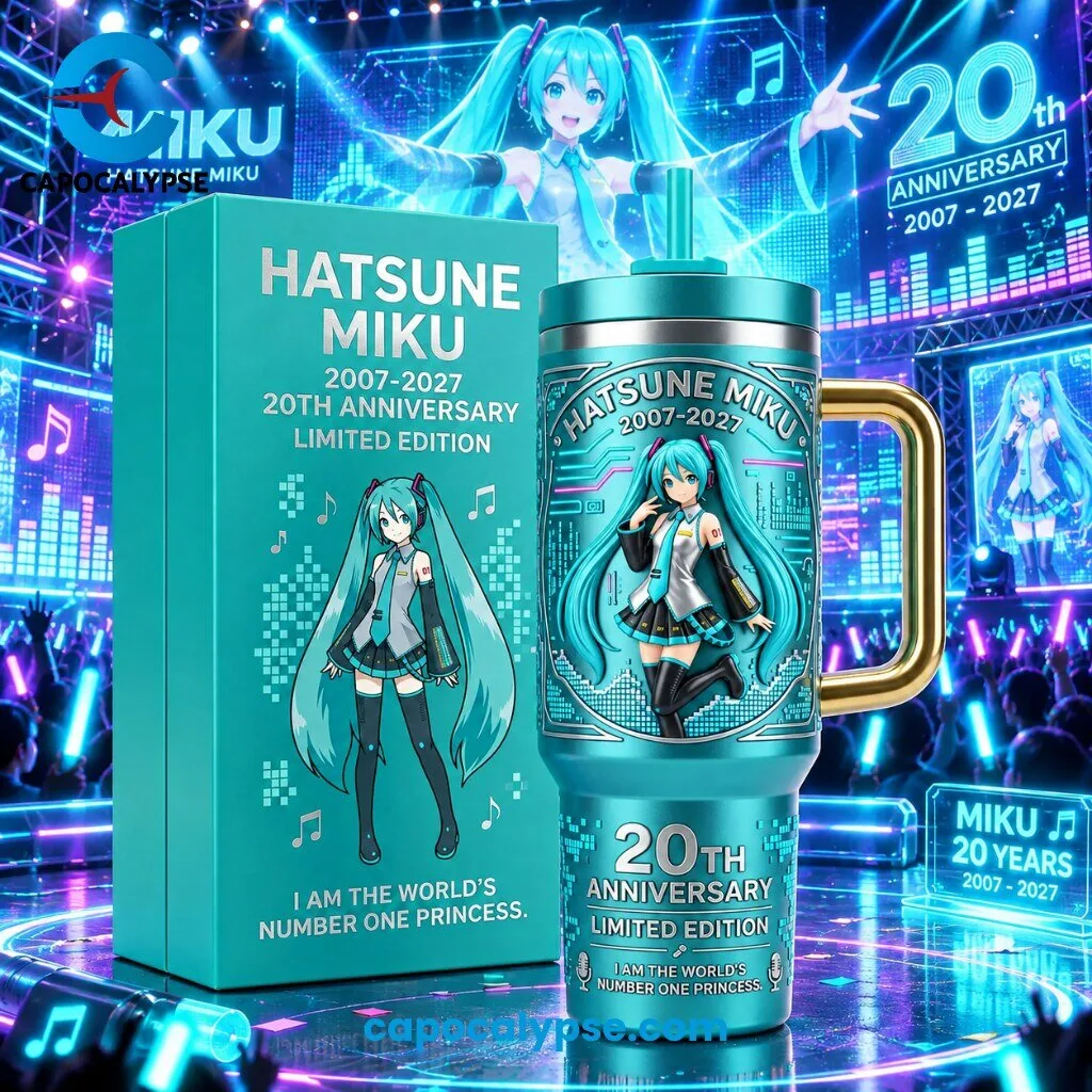 Hatsune Miku 2007-2027 20th Anniversary Limited Edition Stainless Steel Tumbler