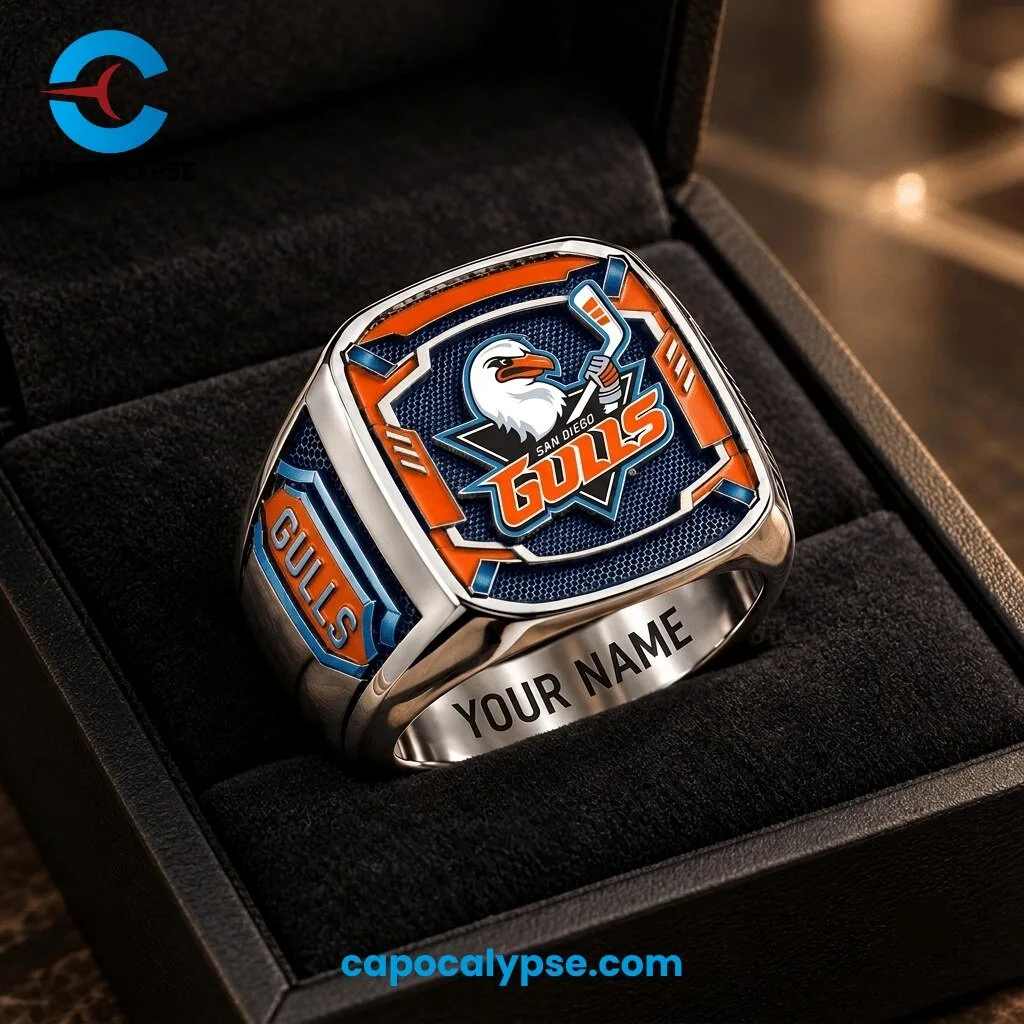 San Diego Gulls Personalized Championship Ring Custom Name