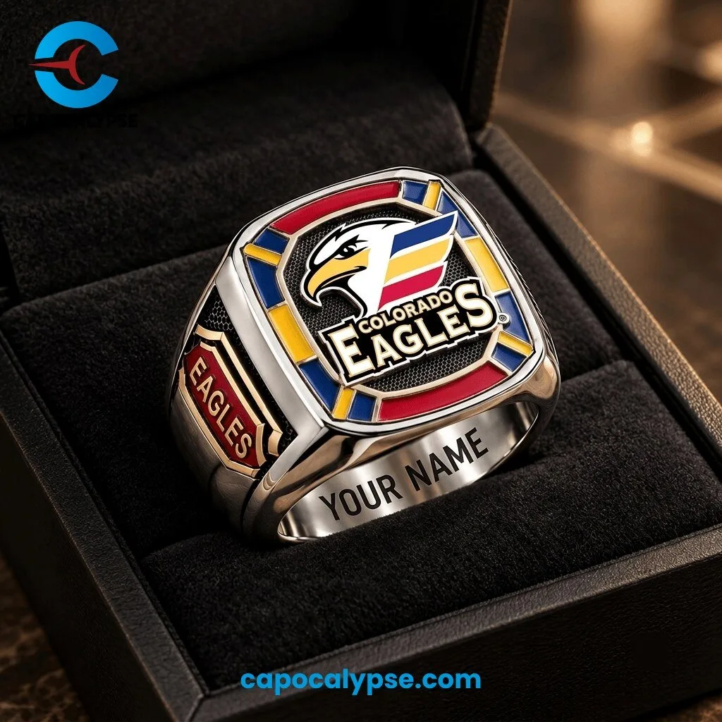 Colorado Eagles Personalized Championship Hockey Ring