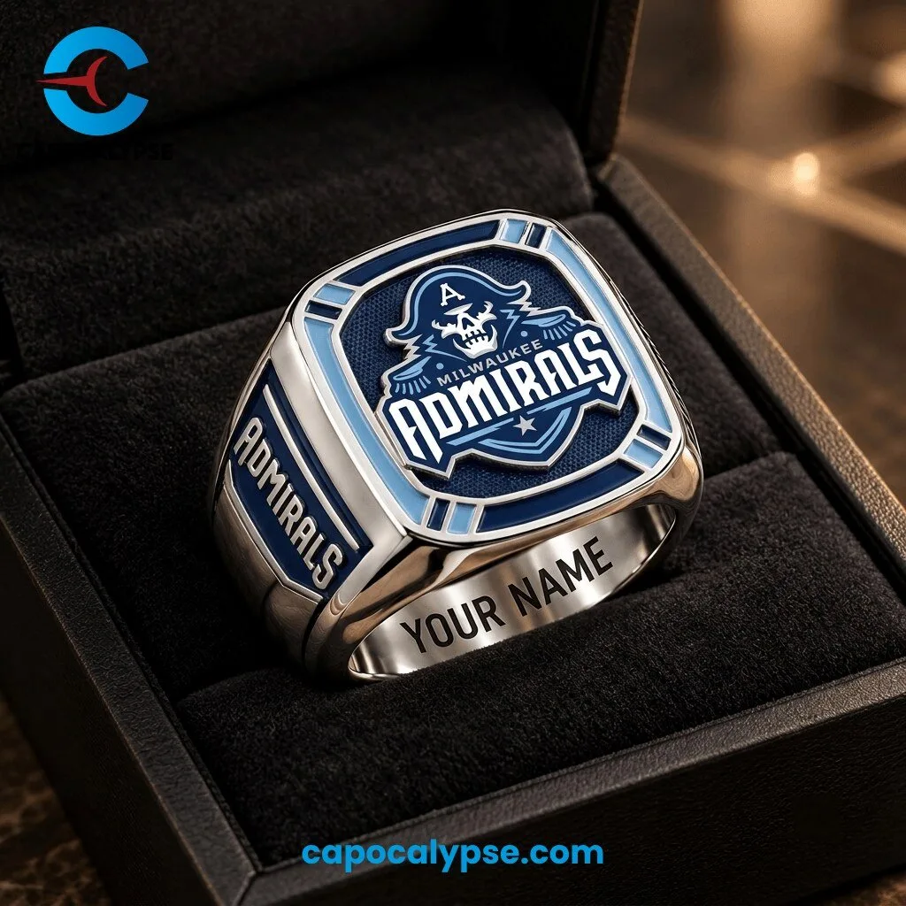 Milwaukee Admirals Personalized Championship Hockey Ring