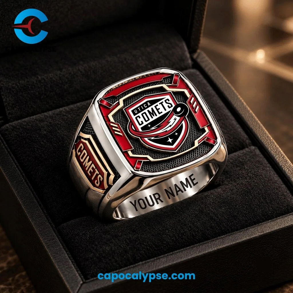 Utica Comets Personalized Championship Hockey Ring