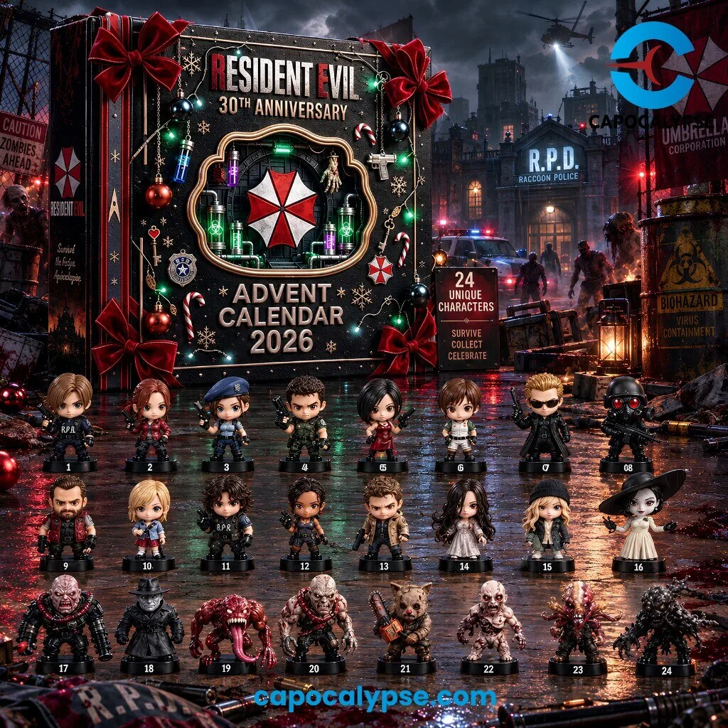 Resident Evil 30th Anniversary Advent Calendar 2026 Survive Collect Celebrate