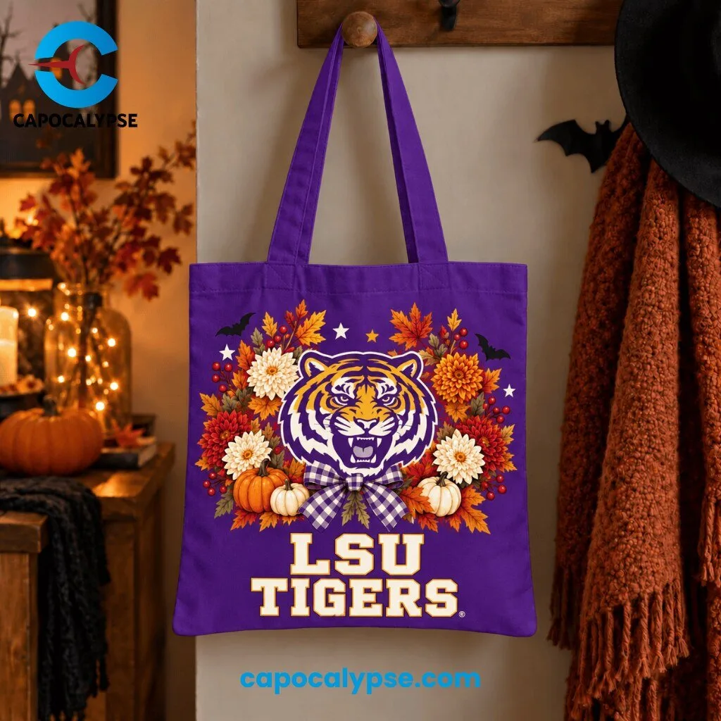 LSU Tigers Autumn Harvest Tote Bag