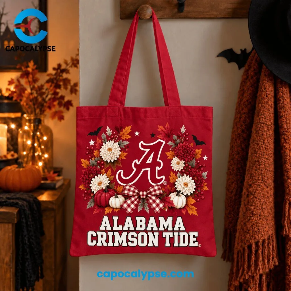 Alabama Crimson Tide Autumn Harvest Tote Bag