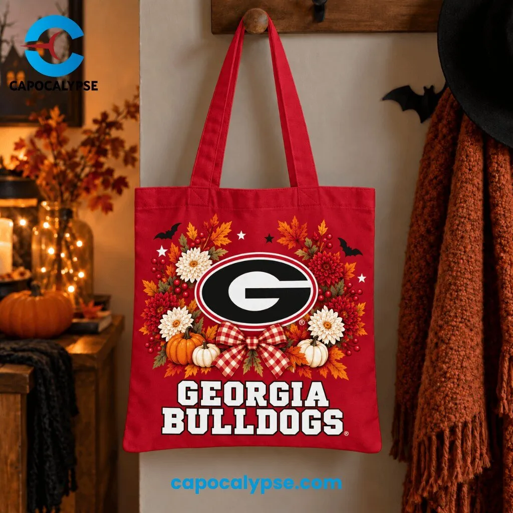 Georgia Bulldogs Autumn Harvest Tote Bag