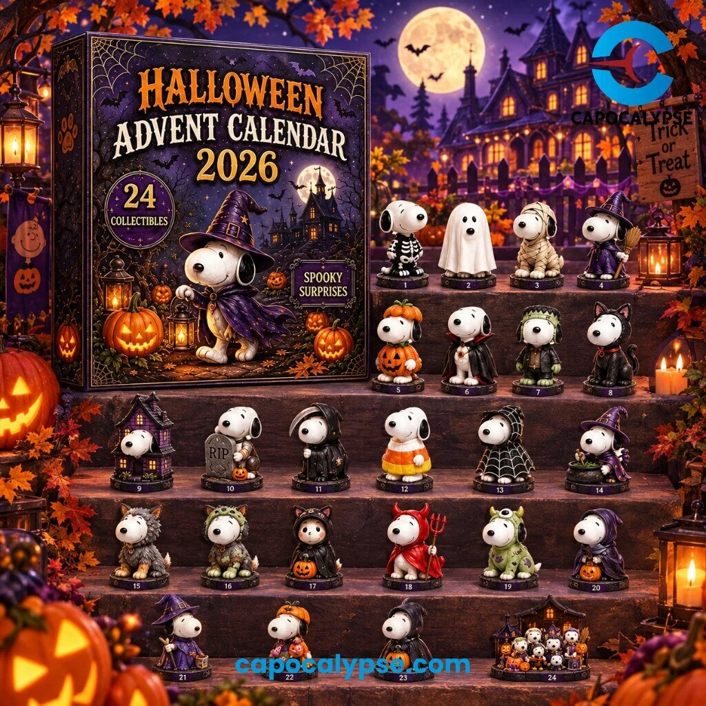 Halloween Advent Calendar 2026 - 24 Collectible Snoopy Figures with Spooky Surprises