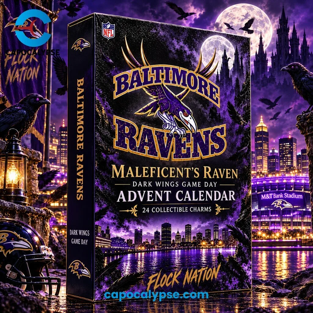 Baltimore Ravens Maleficent's Raven Dark Wings Game Day Advent Calendar - 24 Collectible Charms