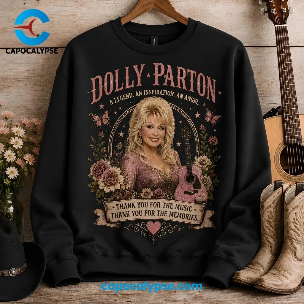 Dolly Parton A Legend An Inspiration An Angel Sweatshirt Dolly Parton "Legend, Inspiration, Angel" Sweatshirt – image 2 of 3