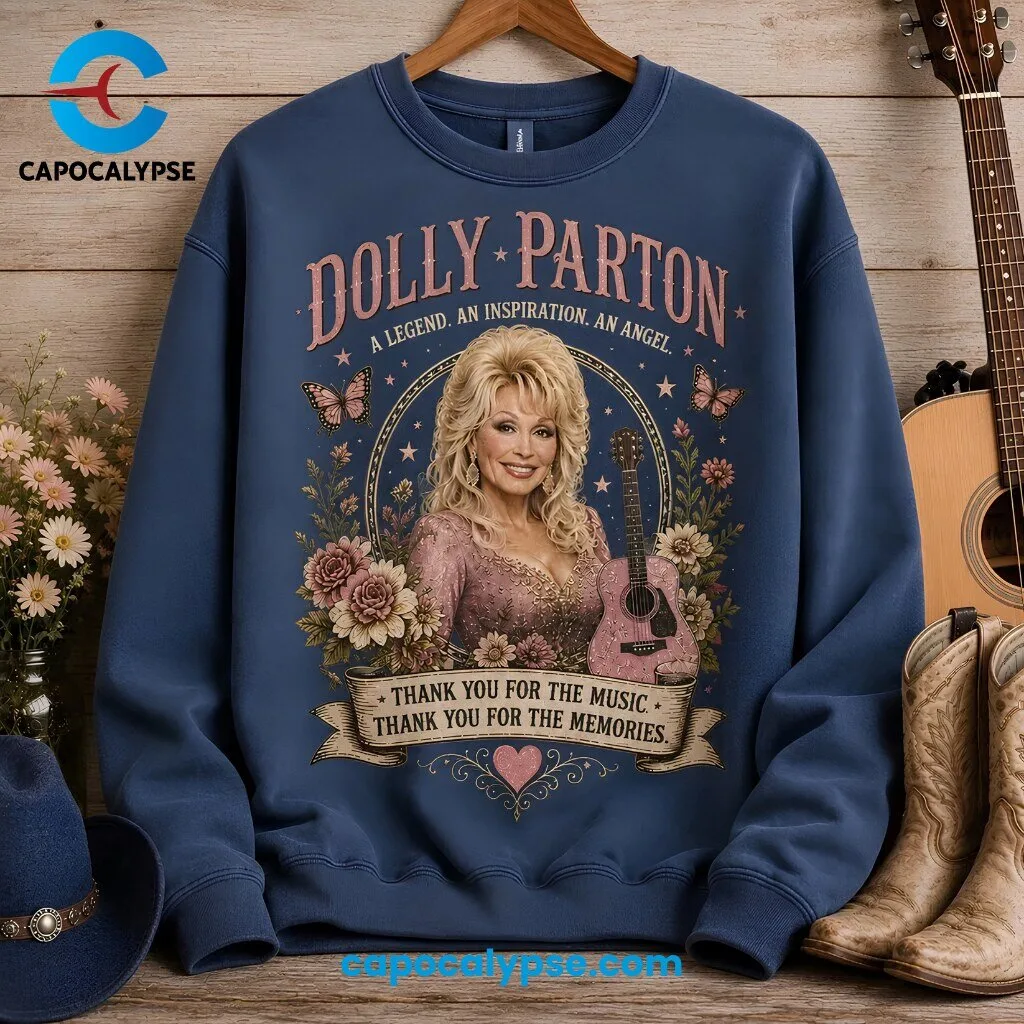 Dolly Parton A Legend An Inspiration An Angel Sweatshirt Dolly Parton "Legend, Inspiration, Angel" Sweatshirt – image 3 of 3