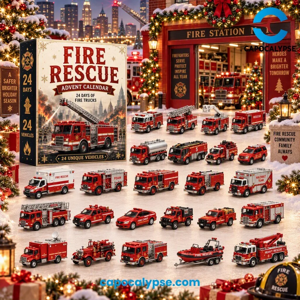 Fire Rescue Advent Calendar 24 Die-Cast Vehicles