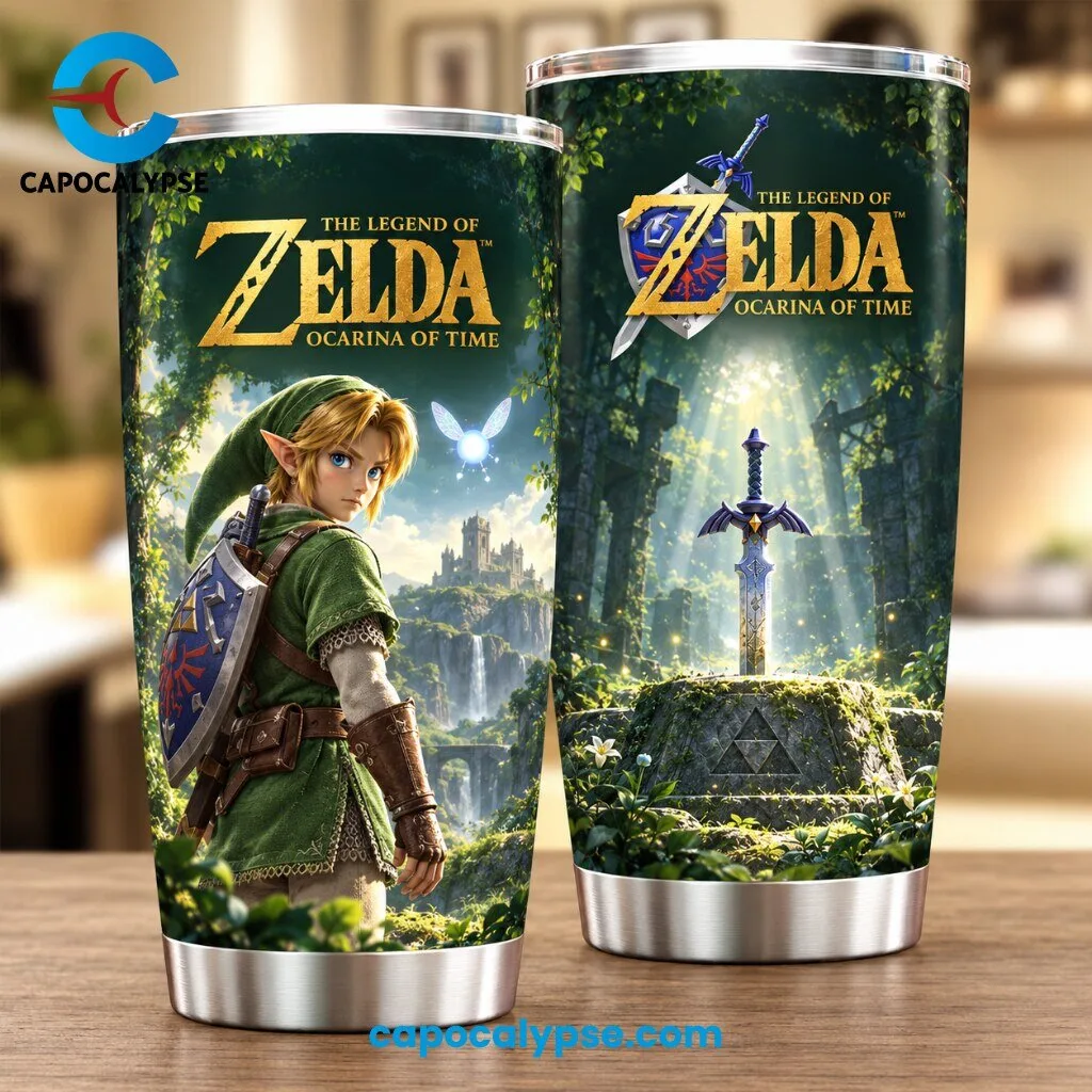 The Legend of Zelda Ocarina of Time Stainless Steel Tumbler