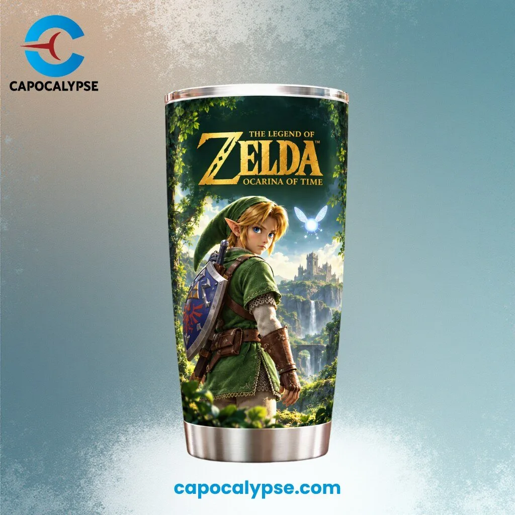 The Legend of Zelda Ocarina of Time Stainless Steel Tumbler