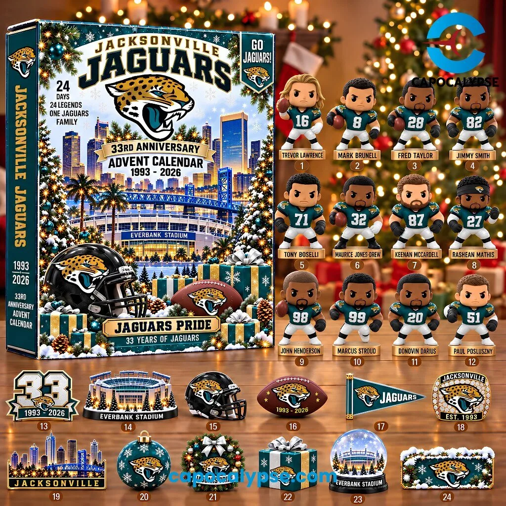Jacksonville Jaguars 33rd Anniversary Advent Calendar 1993-2026