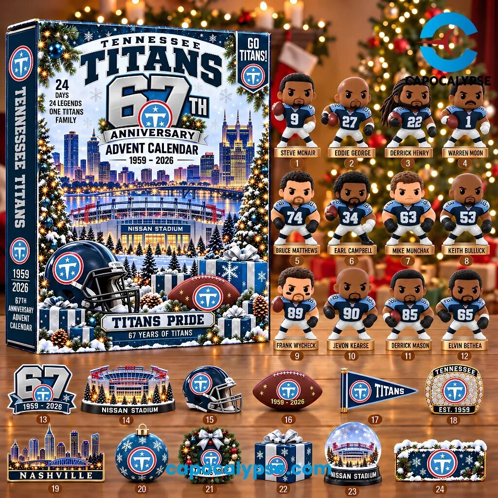 Tennessee Titans 67th Anniversary Advent Calendar 1959-2026